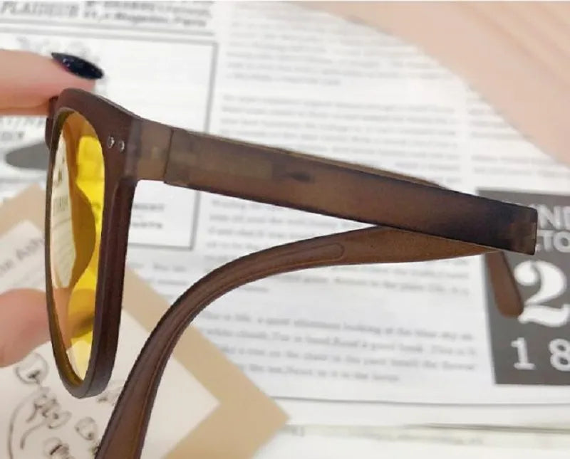 Trendy Foldable Sunglasses For Women TR Polarized Folding Sun Glasses